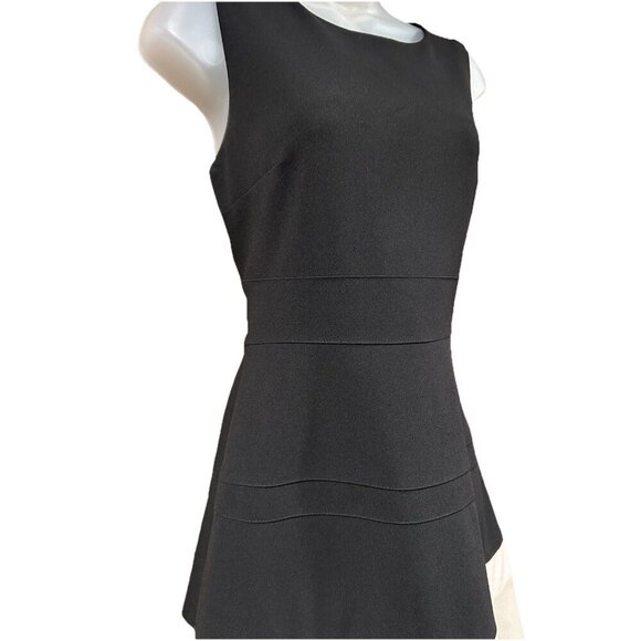 Tommy Hilfiger A-Line Dress Fit Flare Black Pink Colorblock Office Career Size 6 - Picture 2 of 9